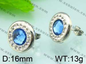 Stainless Steel Stone&Crystal Earring - KE49905-K