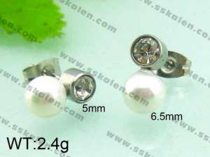 Stainless Steel Stone&Crystal Earring - KE50934-D