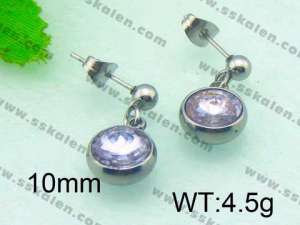 Stainless Steel Stone&Crystal Earrings - KE51423-Z
