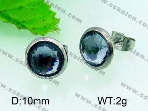 Stainless Steel Stone&Crystal Earring - KE54694-Z