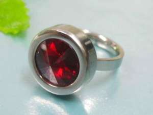 Stainless Steel Stone&Crystal Ring - KR16967-D