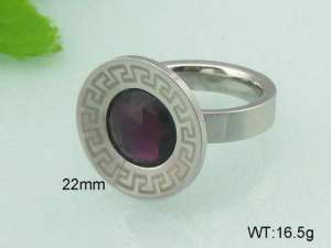 Stainless Steel Stone&Crystal Ring - KR20794-D
