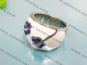 Stainless Steel Stone&Crystal Ring - KR14947-D
