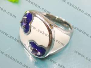 Stainless Steel Stone&Crystal Ring - KR14948-D