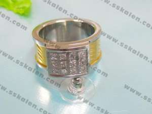 Stainless Steel Stone&Crystal Ring - KR14986-D