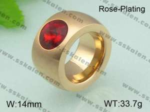 Stainless Steel Stone&Crystal Ring - KR20292-D