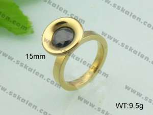 Stainless Steel Stone&Crystal Ring - KR20602-D