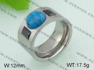 Stainless Steel Stone&Crystal Ring - KR20873-D
