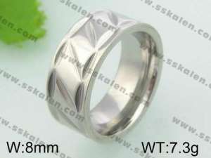 Stainless Steel Stone&Crystal Ring - KR22133-D