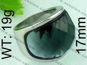 Stainless Steel Stone&Crystal Ring  - KR23937-K