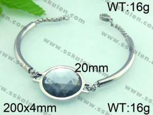  Stainless Steel Stone Bracelet  - KB47628-Z