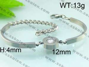  Stainless Steel Stone Bracelet  - KB50576-Z