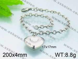 Stainless Steel Stone Bracelet - KB51649-Z
