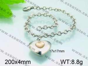 Stainless Steel Stone Bracelet - KB51650-Z