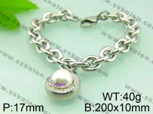  Stainless Steel Stone Bracelet  - KB52617-Z