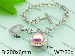  Stainless Steel Stone Bracelet  - KB52648-Z