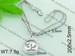 Stainless Steel Stone Bracelet  - KB55860-Z