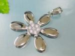 Stainless Steel Stone Pendant  - KP11795