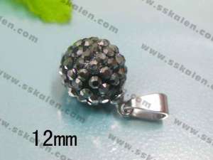 Stainless Steel Stone Pendant  - KP20739-D