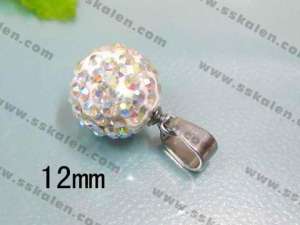 Stainless Steel Stone Pendant  - KP20740-D