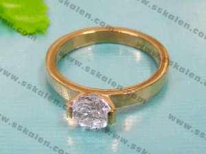 Stainless Steel Gold-Plating Ring - KR11778