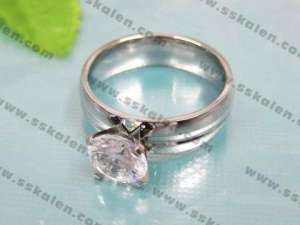 Stainless Steel Stone Ring - KR11993