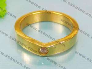 Stainless Steel Gold-Plating Ring - KR12545