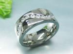 Stainless Steel Stone Ring - KR5783