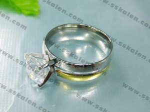 Stainless Steel Stone Ring - KR7635
