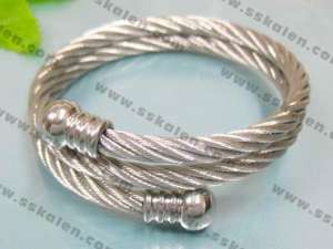 Stainless Steel Wire Bangle - KB26755-T