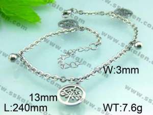 Stainless Steel Anklet  - KJ289-Z