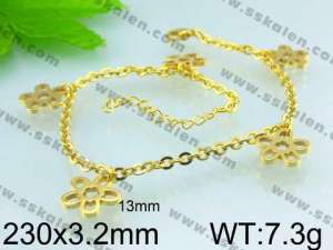 Stainless Steel Anklet  - KJ312-Z