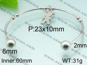 Stainless Steel Bangle  - KB52214-Z