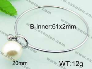 Stainless Steel Bangle  - KB56782-Z