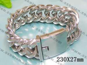 Stainless Steel Bracelet  - KB23815-D