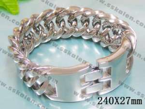 Stainless Steel Bracelet  - KB23816-D