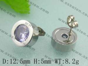 Stainless Steel Earring   - KE26031-D