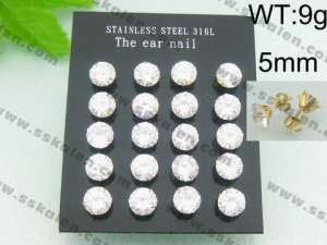 Stainless Steel Earring   - KE27338-T