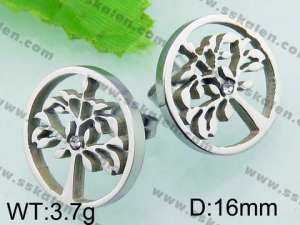 Stainless Steel Earring  - KE56393-K