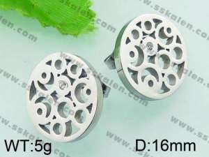 Stainless Steel Earring  - KE56395-K