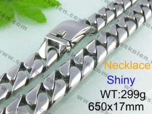 Stainless Steel Necklace - KN11103-D