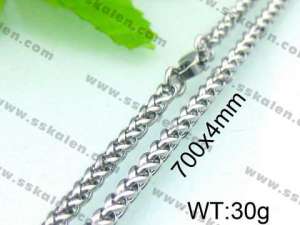 Stainless Steel Necklace  - KN12740-TJY