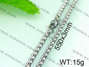 Stainless Steel Necklace  - KN12751-TJY
