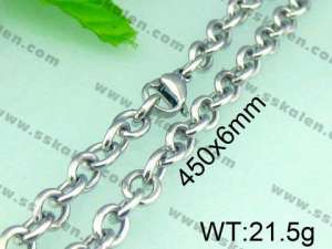 Stainless Steel Necklace  - KN14140-Z