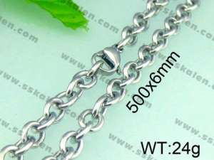 Stainless Steel Necklace  - KN14141-Z