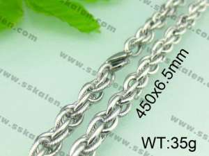 Stainless Steel Necklace    - KN14700-Z