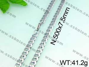 Stainless Steel Necklace    - KN14764-Z