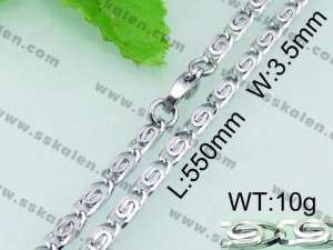 Stainless Steel Necklace  - KN18051-Z