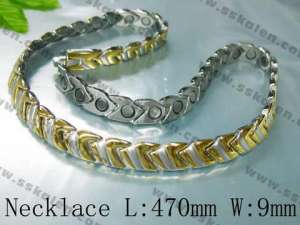 Stainless Steel Gold-Plating Necklace - KN3726