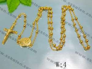 Stainless Steel Gold-Plating Necklace - KN4629